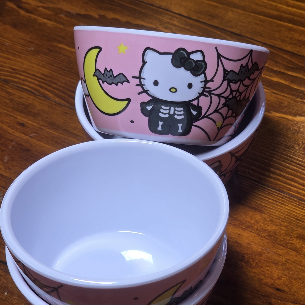 Hello Kitty Pink Halloween Dipping Bowls
